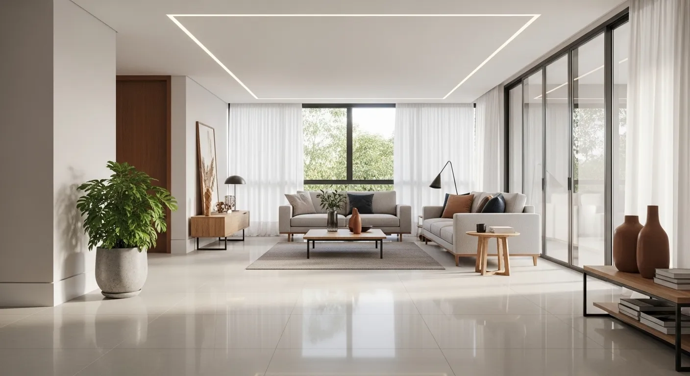 Aplicação de porcelanato grandes formatos em obra