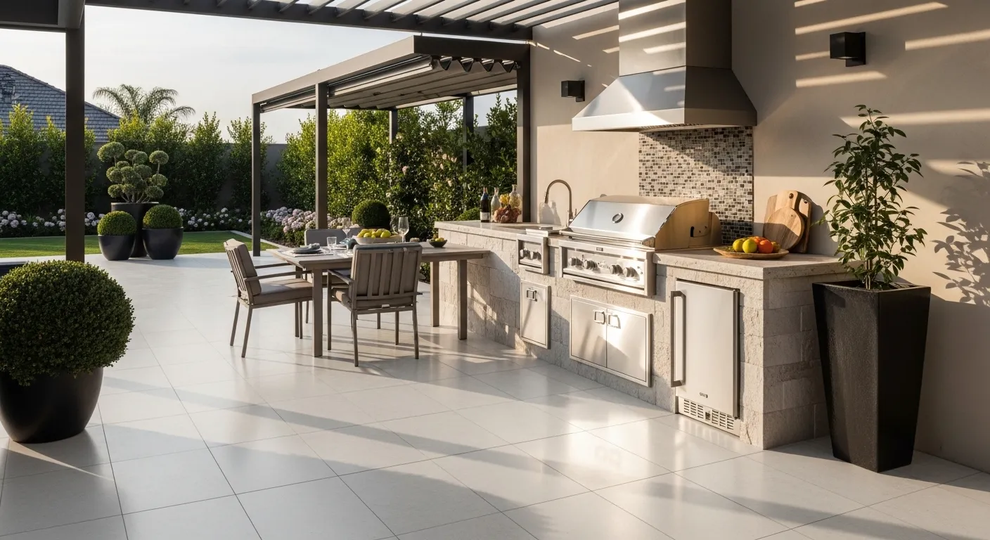 Aplicação de porcelanato líquido em piso residencial